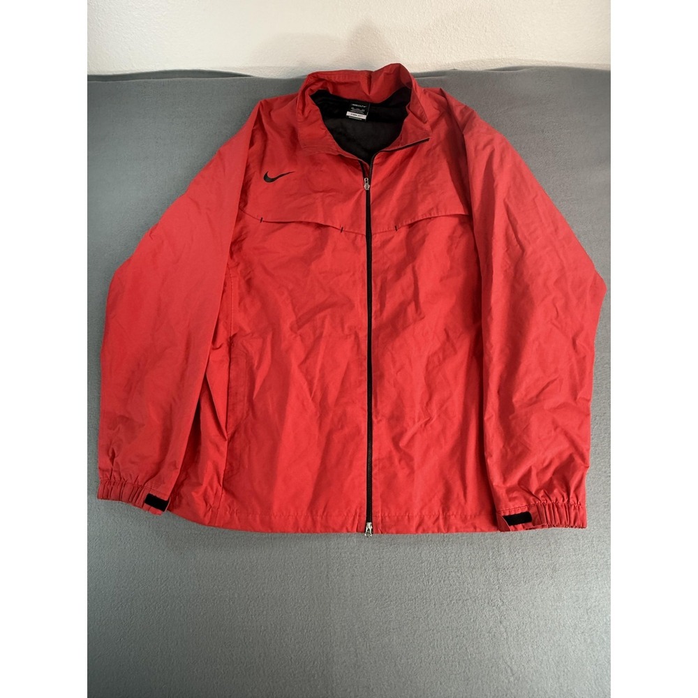 Nike Golf Storm-FIT 10 Jacket Mens 2XL Red Full Zip Windbreaker‎ 484151-607